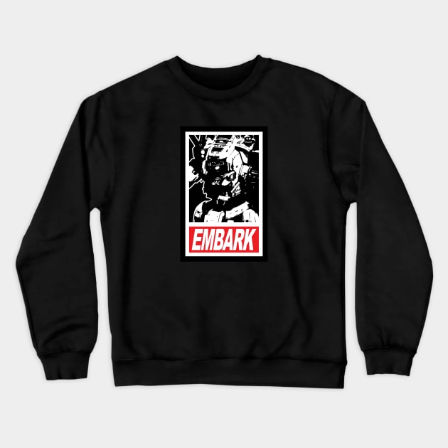 Embark, Pilot Crewneck Sweatshirt by JWDesigns